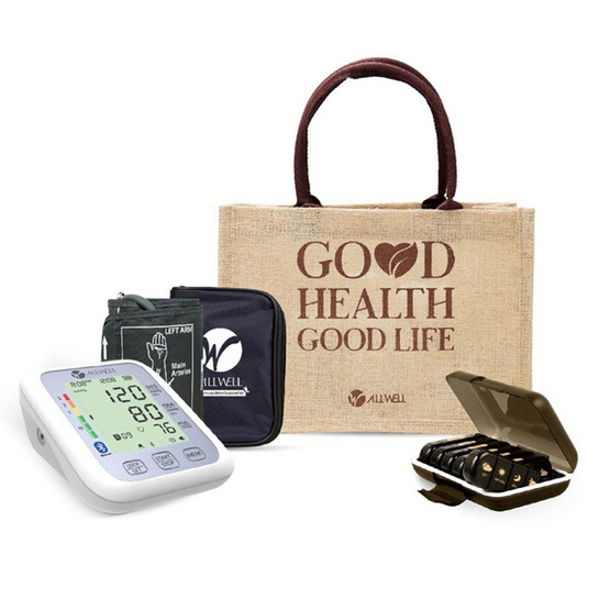 ALLWELL GIFTSET 8 ชุดเครื่องวัดความดันโลหิตรุ่น JPD-HA120 พร้อมตลับยา
