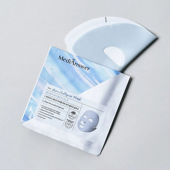 MediAnswer มาส์กหน้าเจลลี่ Pore Collagen Mask 37 กรัม (5 แผ่น)