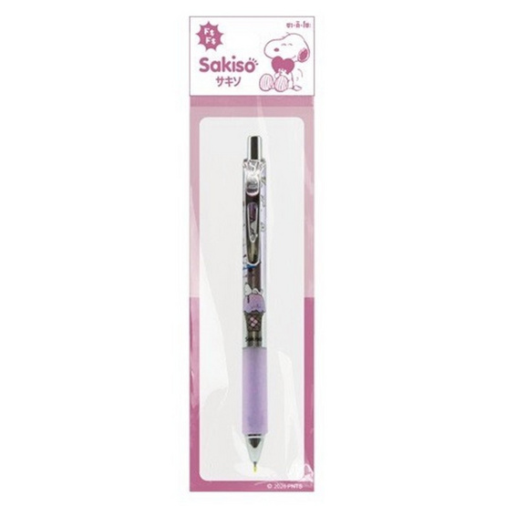 SAKISO ปากกาเจลแบบกด 0.5 มม. Snoopy คละลาย JGP168-3 (แพ็ก 3 ด้าม)