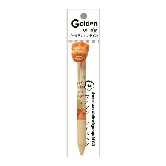 Golden ปากกาเจลแฟนซีการ์ตูนหมุนได้ 0.5 มม. ด้ามคละลาย (แพ็ก 3 ด้าม)