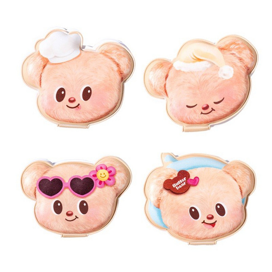 Deli กระดาษโน้ต Butterbear X Deli No.HY241 คละลาย (แพ็ก 4 ชิ้น)