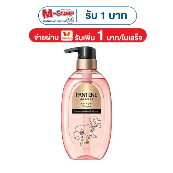 แพนทีน มิราเคิล บอนด์ รีแพร์ แชมพู มูเท็งกะ & เจนเทิล รีแพร์ 440 กรัม