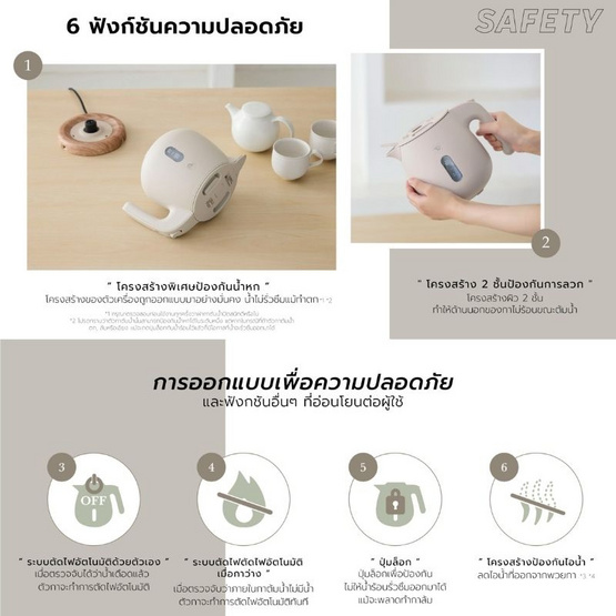 Zojirushi กาต้มน้ำไฟฟ้า ขนาด 0.8 ลิตร รุ่น CK-SAQ08T