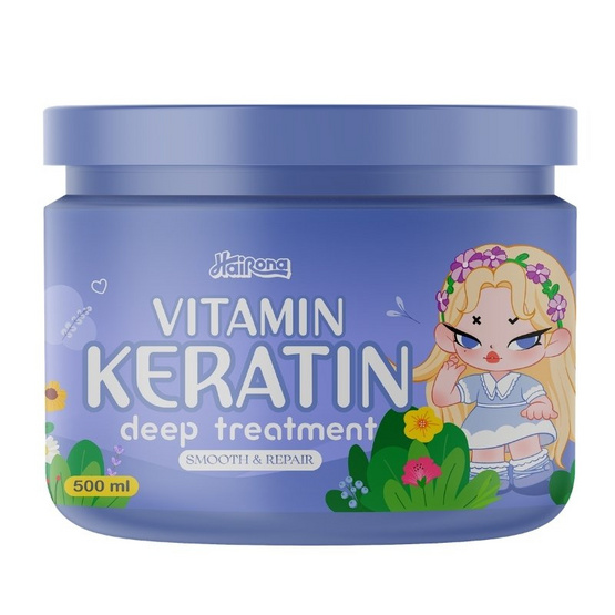 Livetined Hairona ทรีทเม้นท์ Hairona Vitamin Keratin Deep Treatment 500ml.