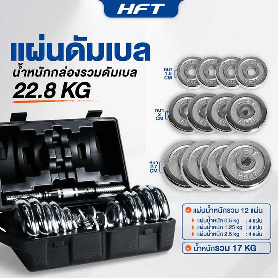 Homefittools เซ็ตดัมเบล 20 kg