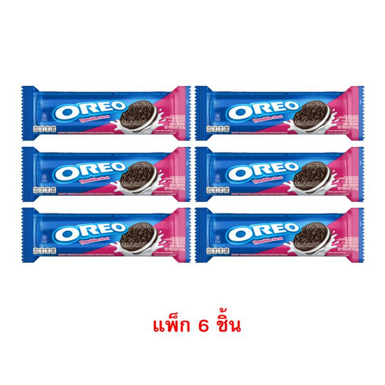โอรีโอดับเบิ้ลสตัฟคุกกี้ไส้ครีมวานิลลา 113.4 กรัม (แพ็ก 6 ชิ้น)