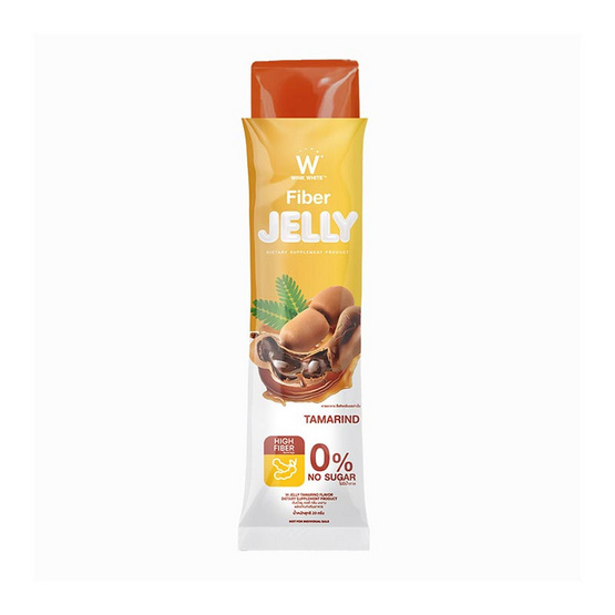 W JELLY TAMARIND FLAVOR DIETARY กลิ่นมะขาม บรรจุ 7 ซอง