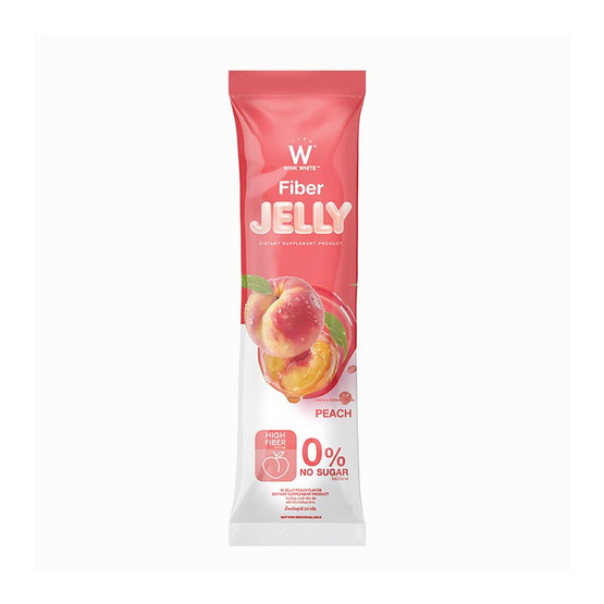 W JELLY PEACH FLAVOR DIETARY กลิ่นพีช บรรจุ 7 ซอง