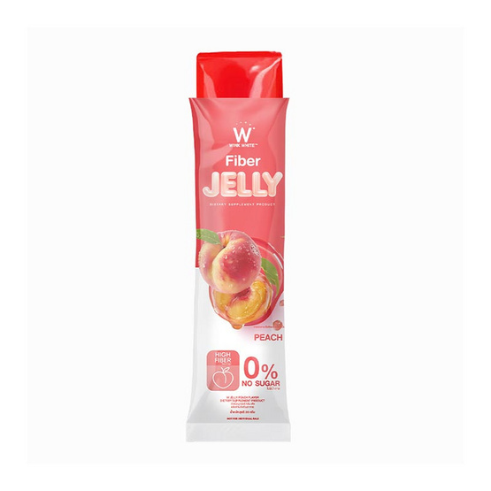 W JELLY PEACH FLAVOR DIETARY กลิ่นพีช บรรจุ 7 ซอง