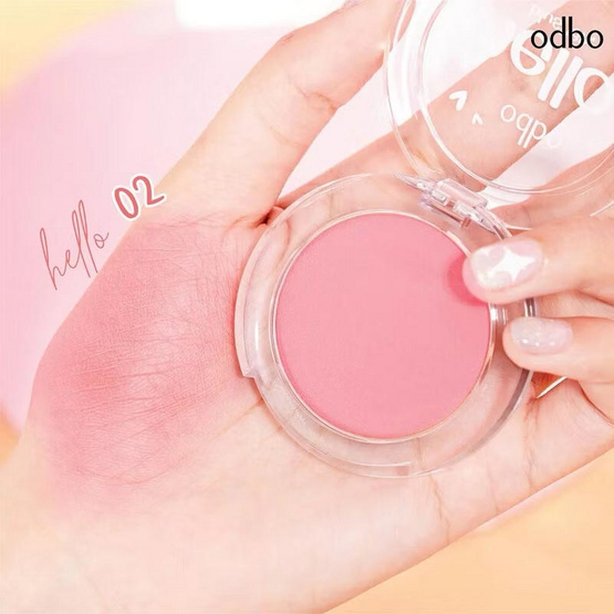 Odbo เซ็ตบลัชออนและพาเลทตา Hello Blusher & Iconic Eyeshadow Palette 7 กรัม