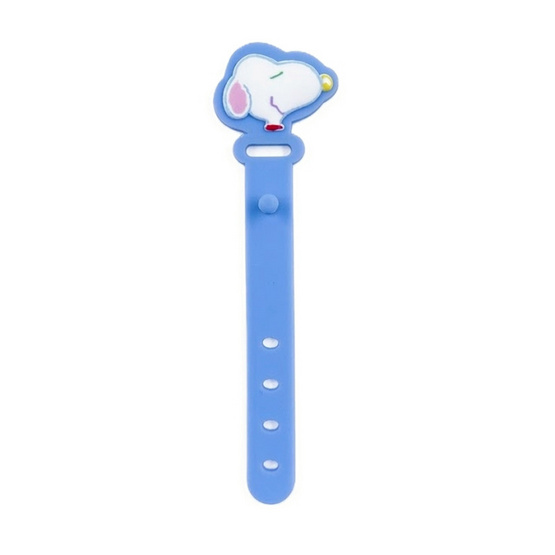สายรัดจัดเก็บสาย ลาย Snoopy & Woodstock (แพ็ก 2 ชิ้น)