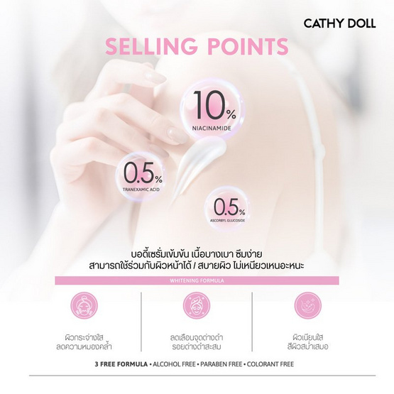 เคที่ดอลล์ ไนอะซิน ไบรท์ บอดี้ เซรั่ม 250 มล.