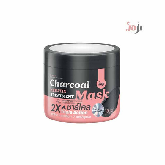 Joji Secret Young แพ็กคู่ Charcoal Keratin Treatment Mask 300g + Detoxifying Shampoo 620ml