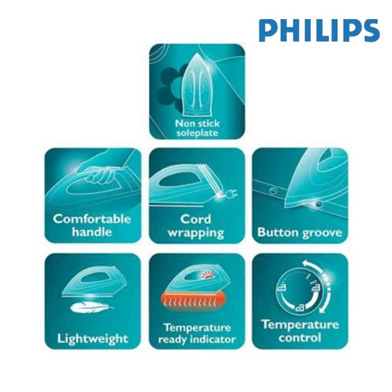 Philips เตารีดแห้ง รุ่น GC122/30