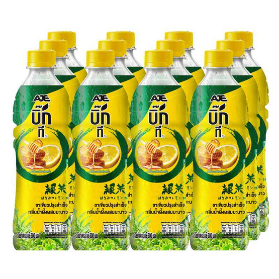 บิ๊กทีชาเขียว ผสมน้ำผึ้งมะนาว(แพ็ก 12 ขวด)
