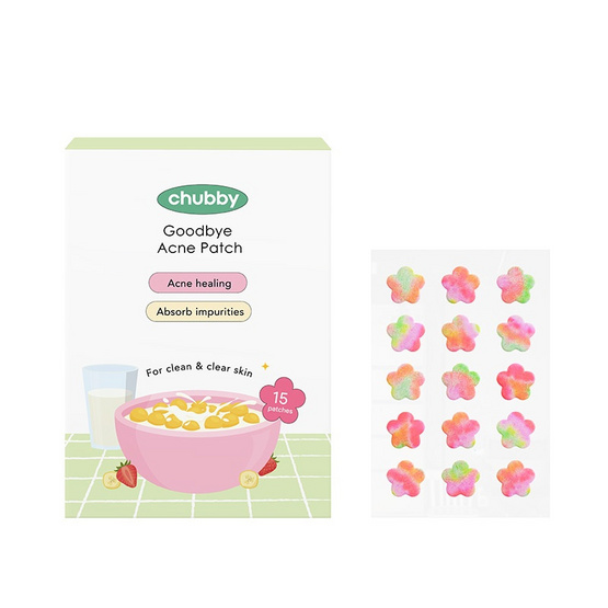 Chubby Goodbye Acne Patch 15 ดวง