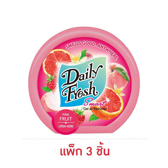 เดลี่เฟรช สมาร์ทเจล กลิ่นพิงค์ ฟรุต 60 กรัม (แพ็ก 3 ชิ้น)