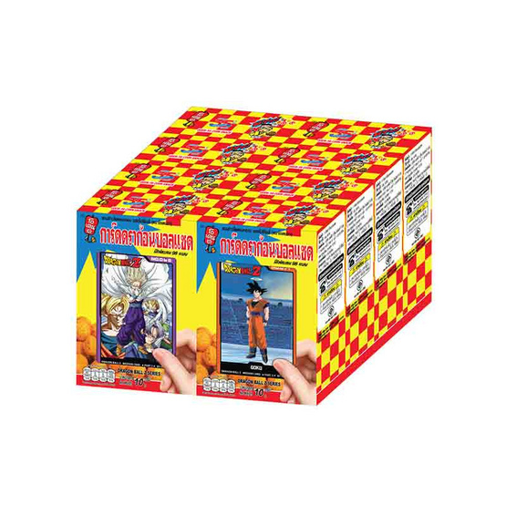 โอเดนย่า ขนมรสสไปซี่ชิลลี่การ์ดกลาง DragonBall Z คละแบบ 10 กรัม (แพ็ก 8 ชิ้น)