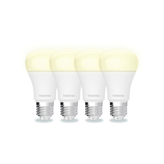 TOSHIBA หลอดไฟ LED High Lumen 10 วัตต์ แพ็ก 4 แสงคูลไวท์ 4000K