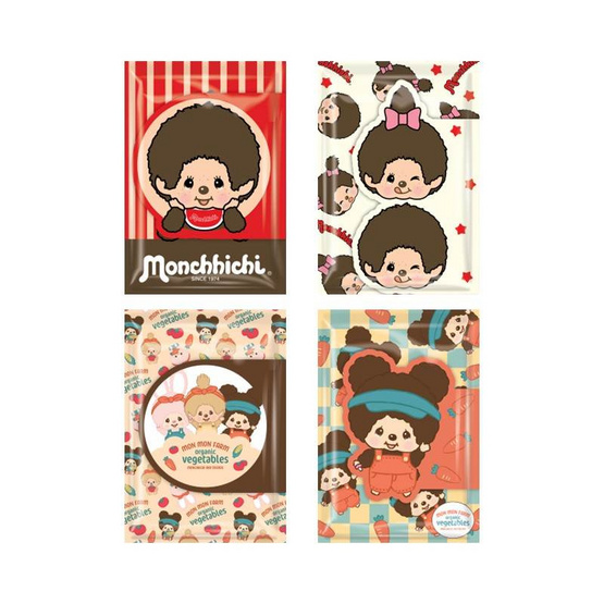 CODE:D สมุดปกปีก A5 Monchhichi คละลาย (แพ็ก 4 เล่ม)