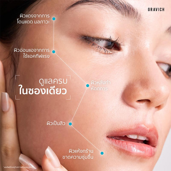 Gravich ครีมบำรุงผิวหน้า B5+ Barrier Boost Concentrate Cream 10มล. (แพ็ก6)