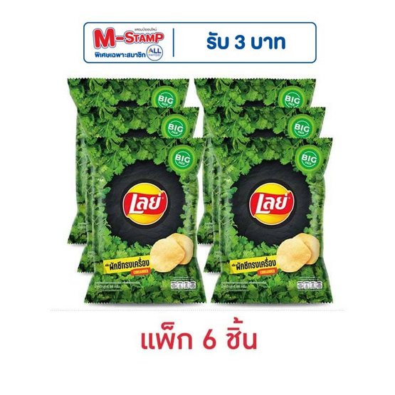 [9.9] เลย์คลาสสิค กลิ่นผักชีทรงเครื่อง 66 กรัม (แพ็ก 6 ชิ้น)