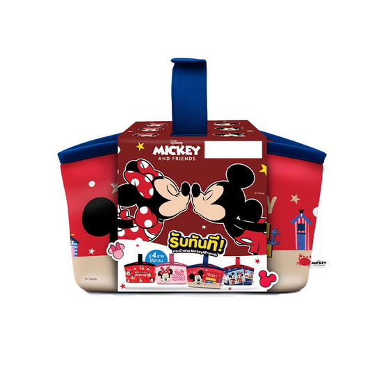 โยเกิร์ตเมจิบัลแกเรียโฮมเมดไม่เติมน้ำตาล110 กรัม พ 8 ฟรีกระเป๋าMickey&Friends (คละสี/ลาย)