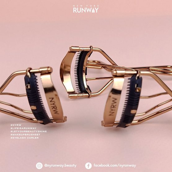 New York RUNWAY ที่ดัดขนตา Rose Gold Eyelash Curler