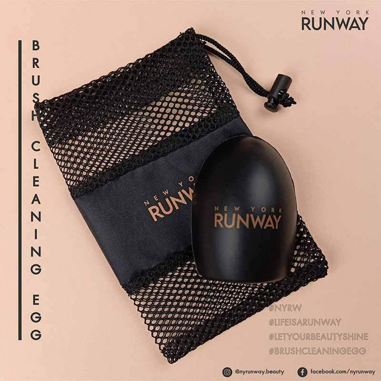 New York RUNWAY ซิลิโคนทำความสะอาดแปรงแต่งหน้า Brush Cleaning Egg