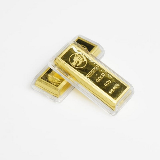 SHINING GOLD ทองแท่งรับทรัพย์ แผ่นทองคำแท้ 99.99% น้ำหนักทอง 0.2 กรัม? พร้อมกล่อง