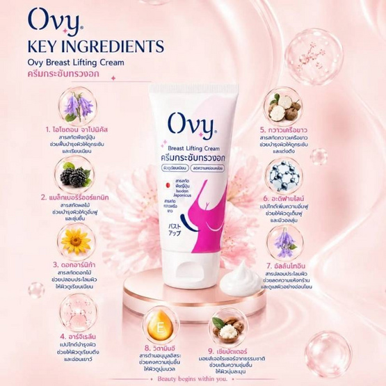 Ovy ครีมกระชับทรวงอก Breast Lifting Cream 30 กรัม