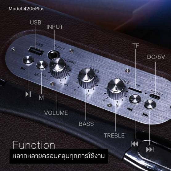 Easy & Perfect ลำโพงบลูทูธพกพา  รุ่น 4205 PLUS