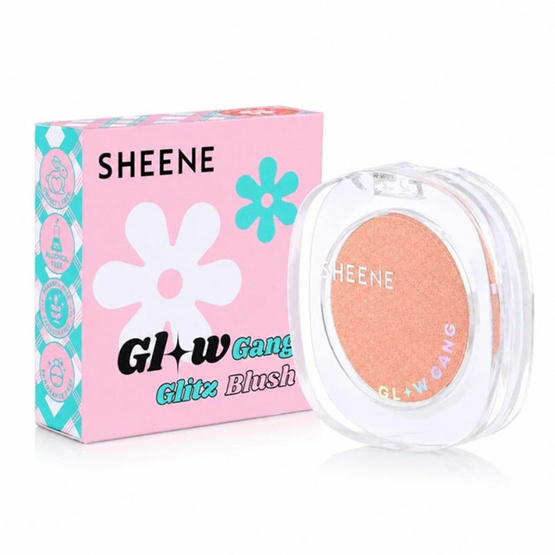 Sheene บลัชออน Glow Gang Glitz Blush 4 กรัม