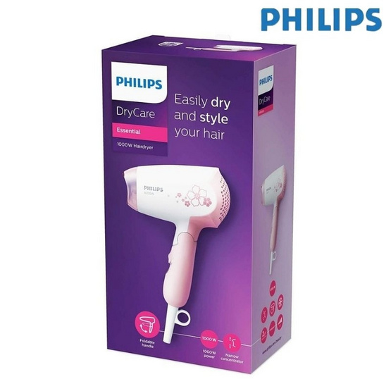 Philips ไดร์ 1000 วัตต์ รุ่น HP8108/00 White-Pink