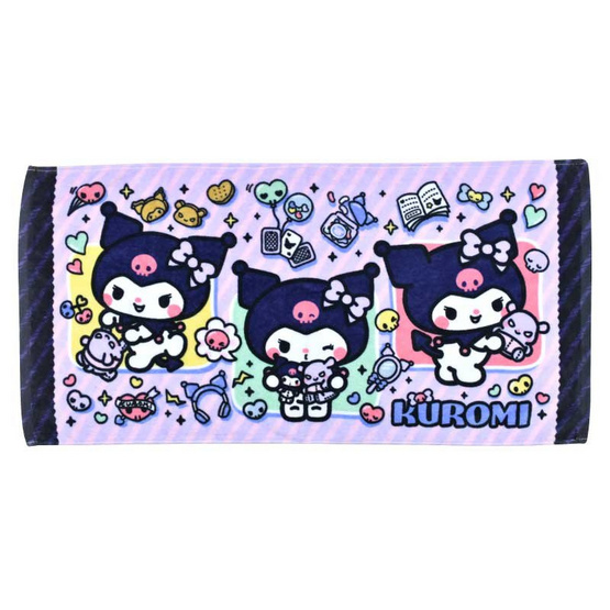 Chilli ผ้าขนหนูลิขสิทธิ์ ขนาด 30x60 นิ้ว Kuromi-2504