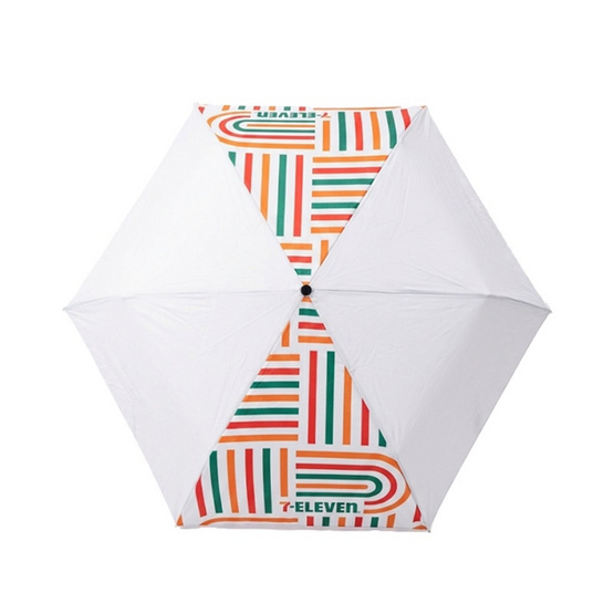 ร่มพับ 3 ตอน Collection 7-Eleven สีขาว