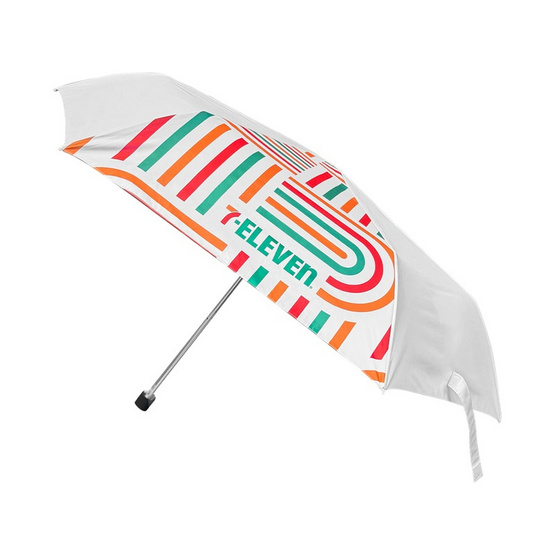 ร่มพับ 3 ตอน Collection 7-Eleven สีขาว