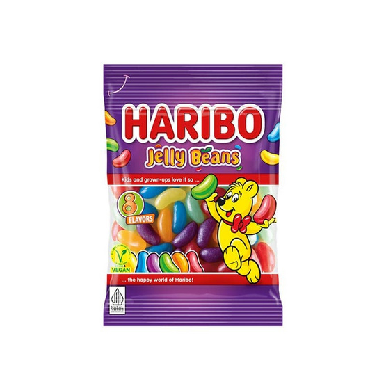 ฮาริโบ้ ลูกอมเคี้ยวหนึบเจลลี่บีนส์กลิ่นผลไม้ 40 กรัม (แพ็ก 12 ชิ้น)