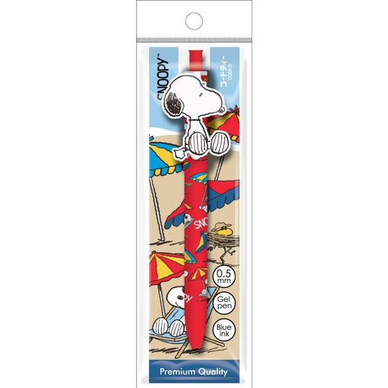 CODE:D ปากกาเจลซิลิโคน 0.5 มม. Snoopy คละลาย (แพ็ก 4 ด้าม)