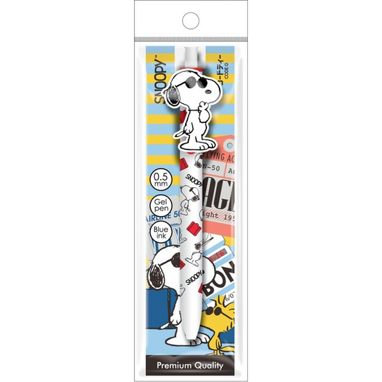 CODE:D ปากกาเจลซิลิโคน 0.5 มม. Snoopy คละลาย (แพ็ก 4 ด้าม)