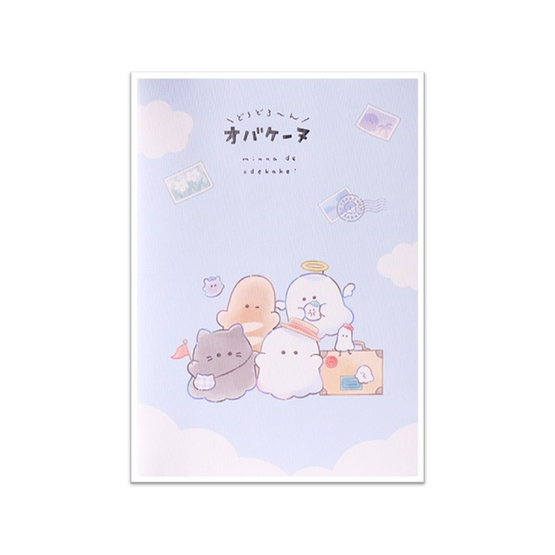 Deli x Obakenu สมุดโน้ต A5 No.YY201 คละลาย (แพ็ก 4 เล่ม)