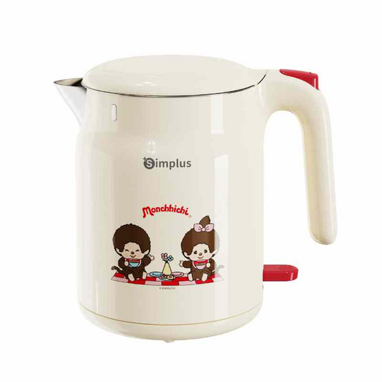 SimplusXMonchhichi กาต้มน้ำไฟฟ้า ความจุ 1 ลิตร รุ่น DRSH010CRLT-MC
