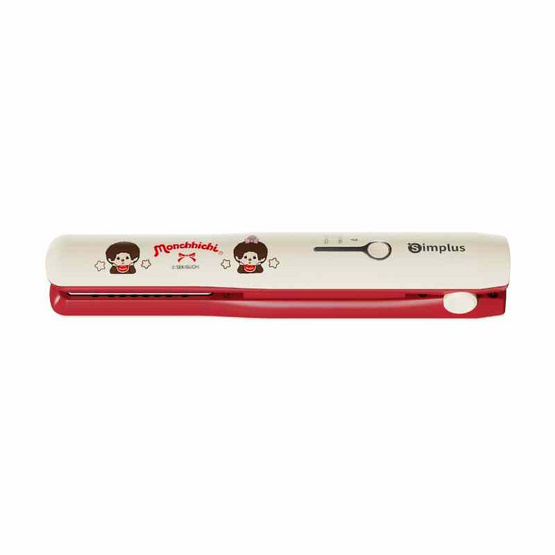 Simplus X Monchhichi เครื่องหนีบผมไร้สาย 25 วัตต์ รุ่น ZFBA008CRLT-MC ครีม-แดง