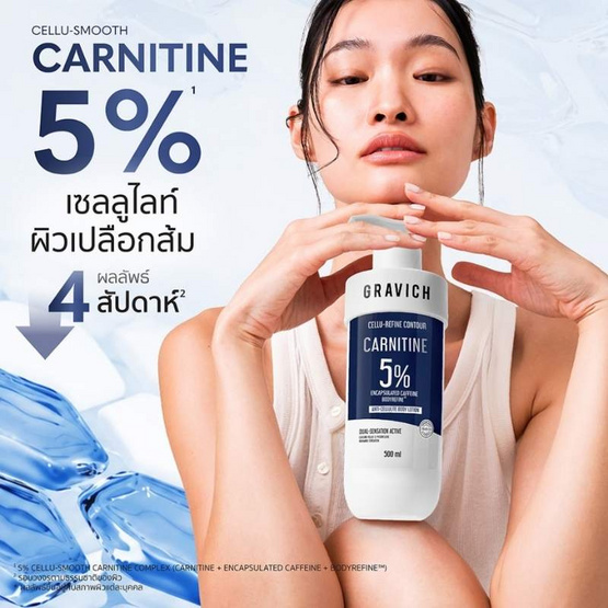 Gravich โลชั่น Carnitine Anti-cellulite Firming Body Lotion 500 ml