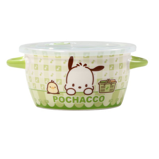 FOFO ชาม 2 หู พร้อมฝาปิด Pochacco ขนาด 6 นิ้ว