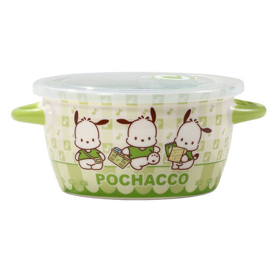 FOFO ชาม 2 หู พร้อมฝาปิด Pochacco ขนาด 6 นิ้ว