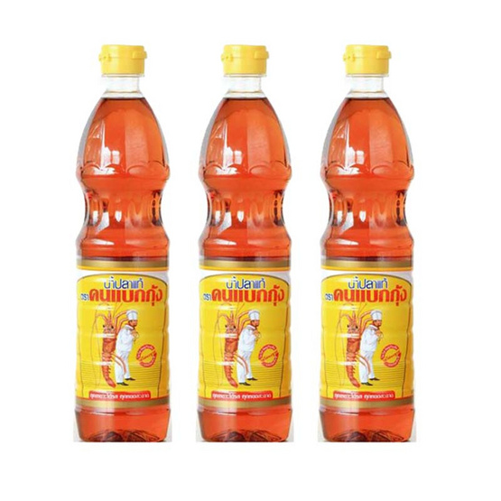 สั่งจอง คนแบกกุ้ง น้ำปลาแท้ 700 มล. (แพ็ก 3 ชิ้น)