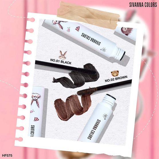 Sivanna Colors มาสคาร่า Volume Curling Mascara HF575 0.8 กรัม