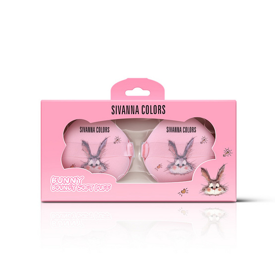 Sivanna Colors พัพแต่งหน้า Bunny Bouncy Soft Puff HF36 14 กรัม แพ็ก 2 ชิ้น