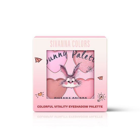 Sivanna Colors พาเลทอายแชโดว์ Colorful Vitality Eyeshadow Palette HF542 3.6 กรัม